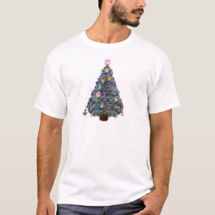 Groovy Hippie Christmas Tree T-Shirt
