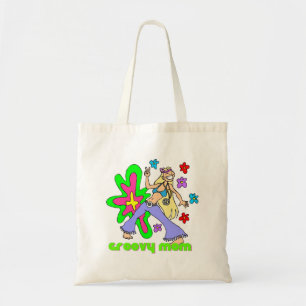 Groovy Hippie Mum Psychedelic flowers Tote Bag