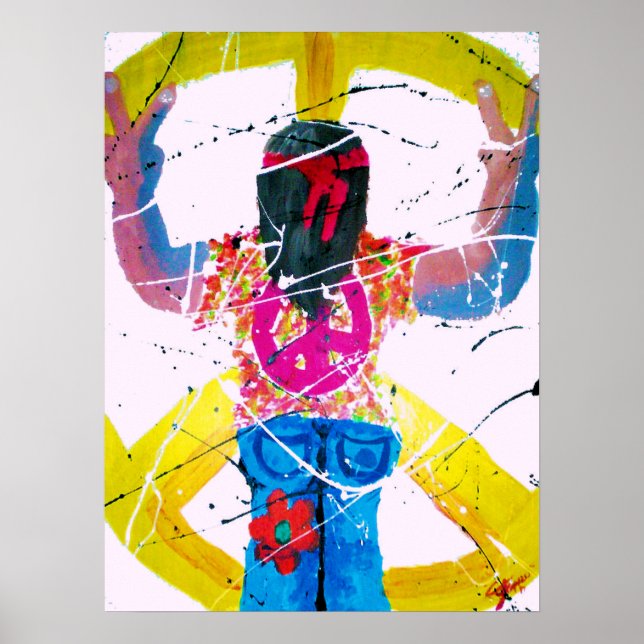 Groovy Hippie Peace Sign (Front)