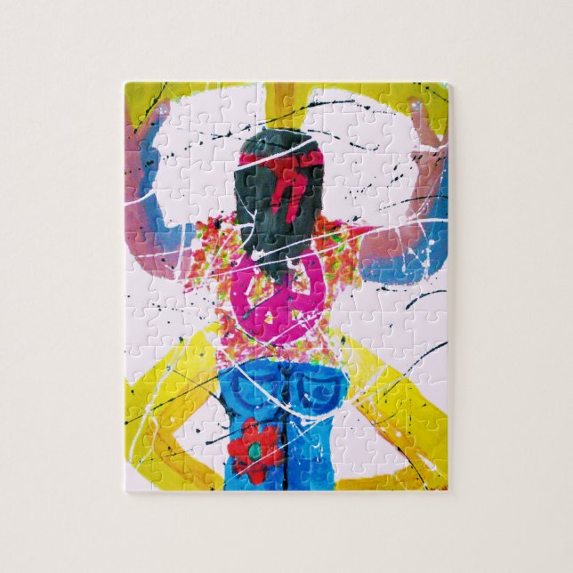 Groovy Hippie Peace Sign Jigsaw Puzzle (Vertical)