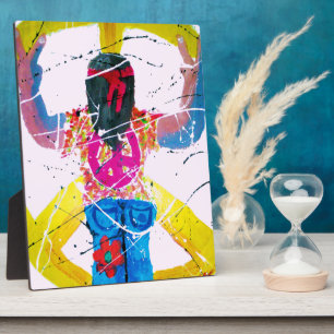 Groovy Hippie Peace Sign Plaque