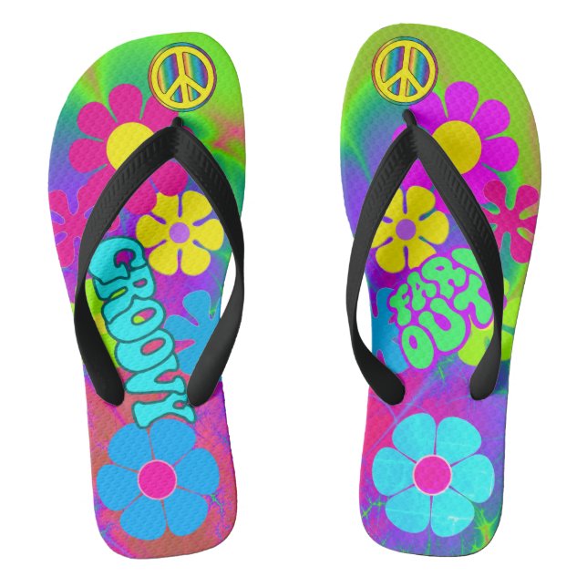 Groovy Hippie  Thongs (Footbed)