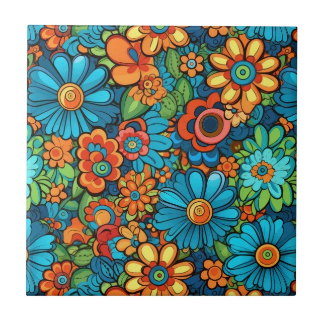 Groovy Hippie Tile (Front)