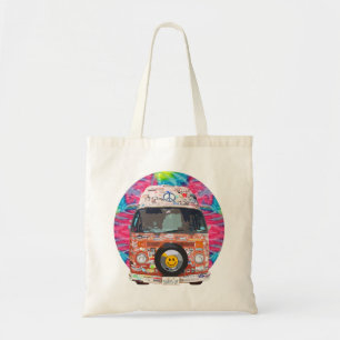 Groovy Hippie Van Tote Bag