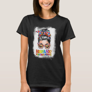 Groovy Hispanic Heritage Month Latino Countries Bl T-Shirt