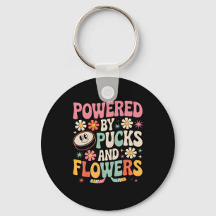 Groovy Hockey Love Ice Hockey Lover (2)  Key Ring