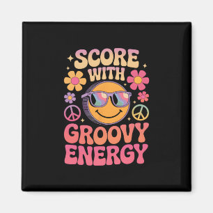 Groovy Hockey Love Ice Hockey Lover (6) Magnet