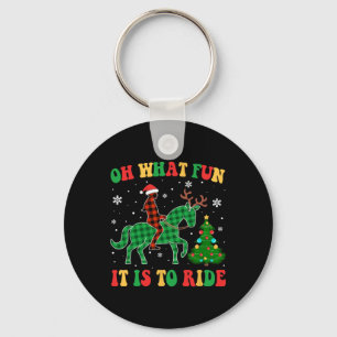 Groovy Horse Oh What Fun It Is To Ride Christmas X Key Ring