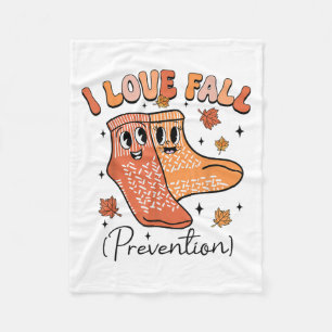Groovy I Fall Prevention Fall Pt Physical Therapy  Fleece Blanket