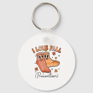 Groovy I Fall Prevention Fall Pt Physical Therapy  Key Ring