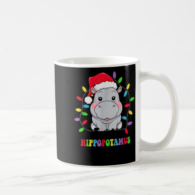 Groovy I Want A Hiptamus For Christmas Xmas Hip Lo Coffee Mug (Right)