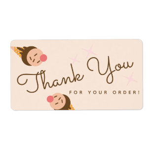 Groovy Ice Cream Cone Thank You Square 