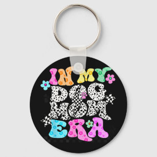 Groovy in dog mum era cute fur mum mother's day key ring