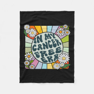 Groovy In My Cancer Free Era Breast Cancer Fleece Blanket