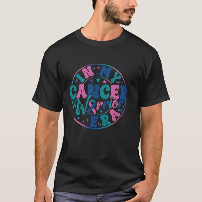 Groovy In My Cancer Warrior Era Thyroid Cancer Awa T-Shirt (Front)