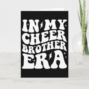 Groovy In My Cheer Brother Era Cheerleading Cheerl Card