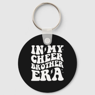 Groovy In My Cheer Brother Era Cheerleading Cheerl Key Ring