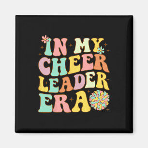 Groovy In My Cheer Leader Era Cheerleading Women G Magnet
