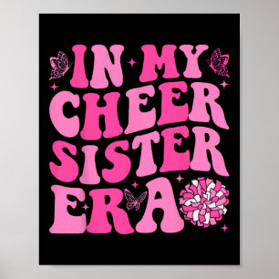 Groovy In My Cheer Sister Era Cheerleading Poster