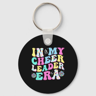 Groovy In My Cheerleader Era Cheerleading Women Gi Key Ring