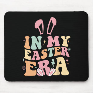 Groovy In My Easter Era Funny Bunny Happy Easter D Mouse Pad