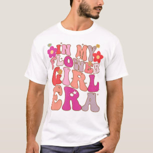 Groovy In My Flower Girl Era Retro Sister Toddler T-Shirt