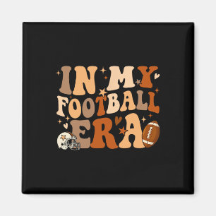 Groovy In My Football Era Football Lovers Men Wome Magnet