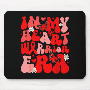 Groovy In My Heart Warrior Era Heart Disease Aware Mouse Pad
