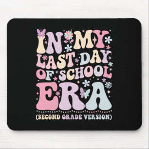 Groovy In My Last Day Of School Era Second Grade T Mouse Pad
