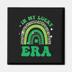 Groovy In My Lucky Era St Patricks Day Shamrock Lu Magnet