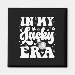 Groovy In My Lucky Era St Patricks Paddy Day Retro Magnet