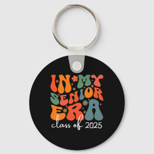 Groovy In My Senior Era Cl Of 2025 Cute Graduation Key Ring