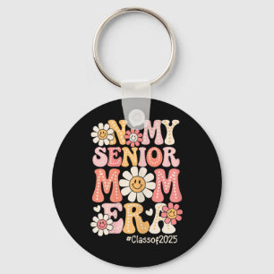 Groovy In My Senior Mum Era Cl Of 2025 Senior Mum  Key Ring