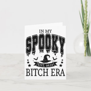 Groovy In My Spooky Era Skeleton Hand Halloween Card