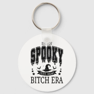 Groovy In My Spooky Era Skeleton Hand Halloween Key Ring