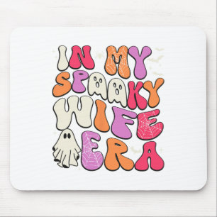 Groovy In My Spooky Wife Era Halloween Party Funny Mouse Pad