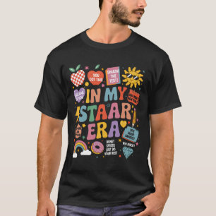 Groovy In My Star Era Teacher Rock The Test Test D T-Shirt