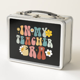 Groovy In My Teacher Era Back to School Teacher  Metal Lunch Box