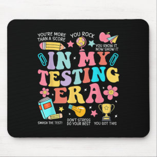 Groovy In My Testing Era Motivational Teacher Test Mouse Pad