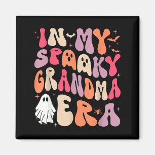 Groovy in Spooky Grandma Era Halloween Party Funny Magnet