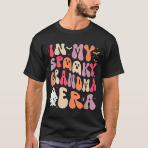 Groovy in Spooky Grandma Era Halloween Party Funny T-Shirt