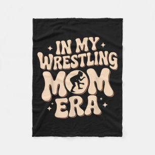 Groovy in Wrestling Mum Era Wrestler Martial Arts Fleece Blanket
