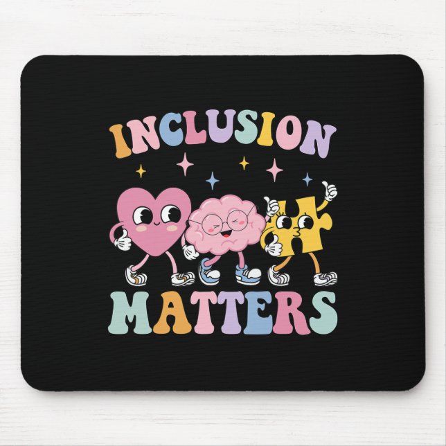 Groovy Inclusion Problems Autism Awareness Special Mouse Pad (Front)