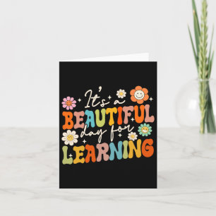 Groovy Its Beautiful Day For Learning Byck To Scho Card