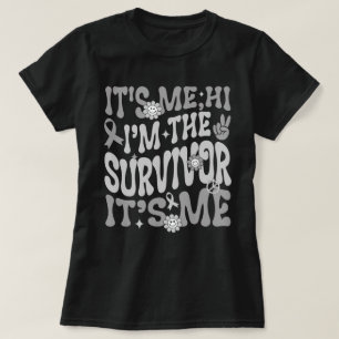 Groovy It's Me Hi I'm The Brain Tumour Survivor T-Shirt