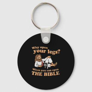 Groovy Jesus Why Open Your Legs When You Can Open  Key Ring