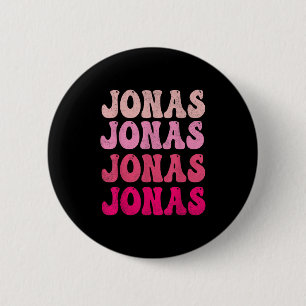 Groovy Jonas First Name D I Love Jonas Tees Meme  6 Cm Round Badge
