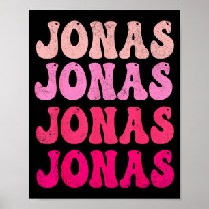 Groovy Jonas First Name D I Love Jonas Tees Meme Poster