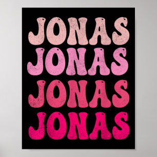 Groovy Jonas First Name D I Love Jonas Tees Meme Poster
