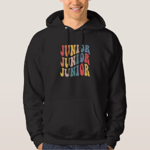 Groovy Junior 11th Grade Back To School Fresh 2023 Hoodie